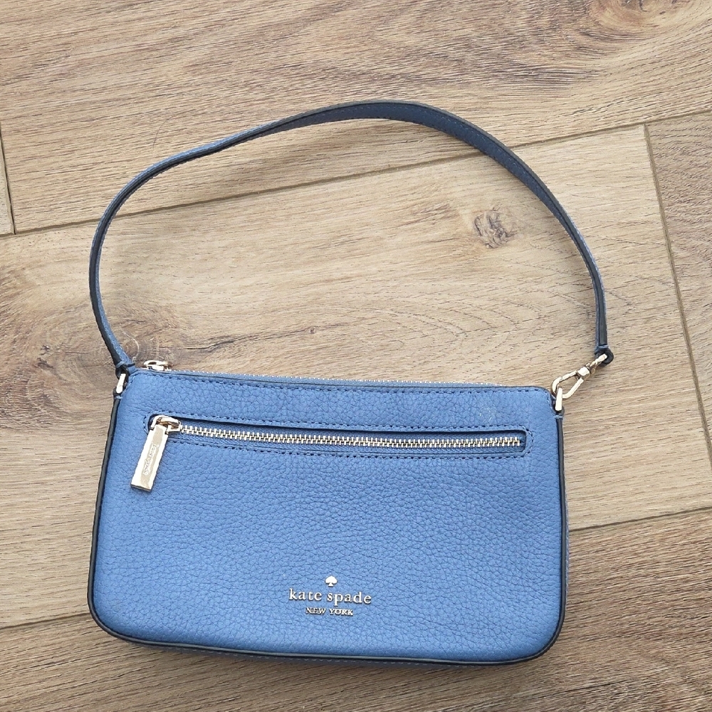 Kate Spade Blue Leather Shoulder Bag